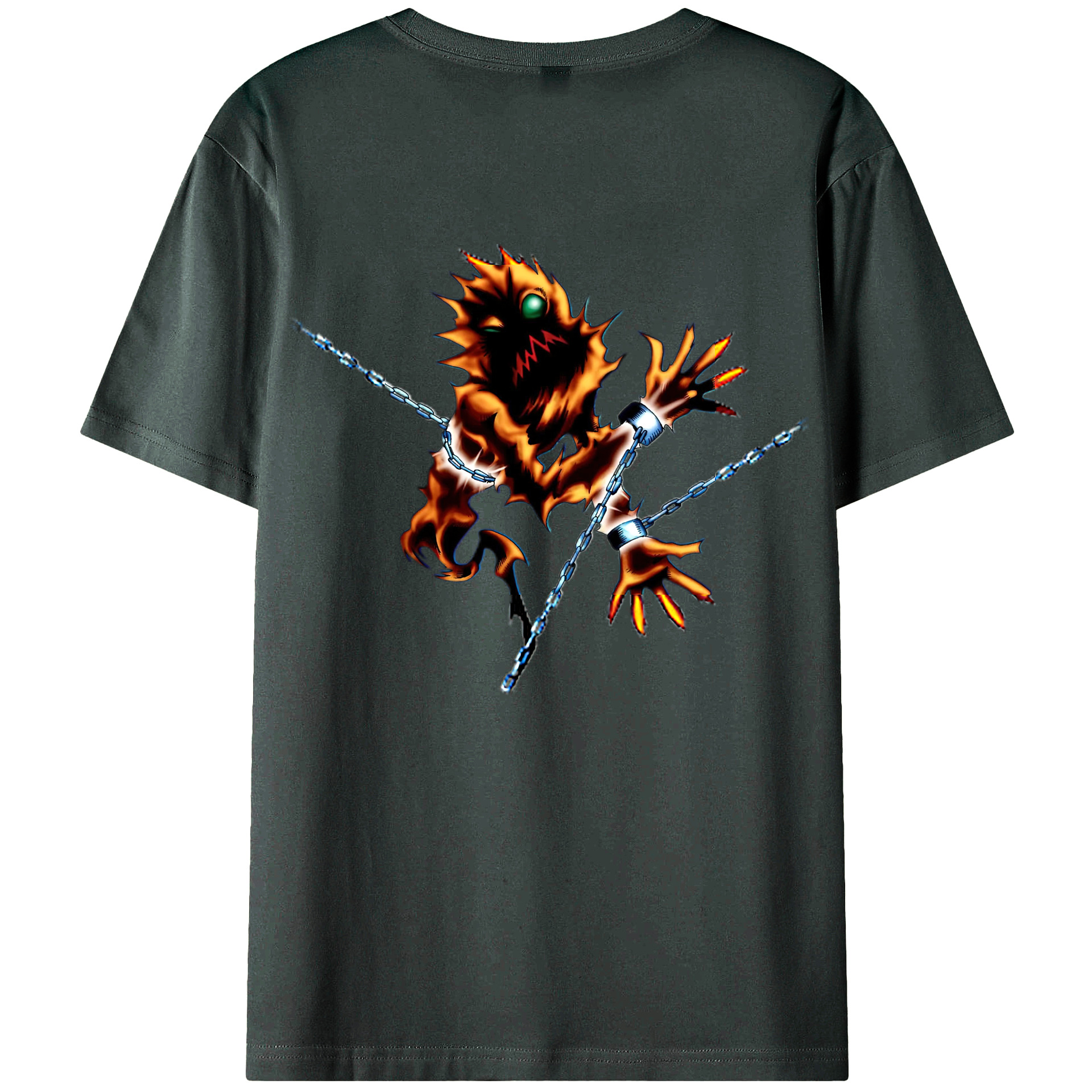 （画像用） 遊☆戯☆王 Yu-Gi-Oh! 綿100％ メンズ半袖Tシャツ（バックプリント） 通気性